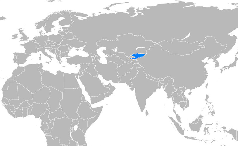 Kırgızistan Haritası - www.turkosfer.com